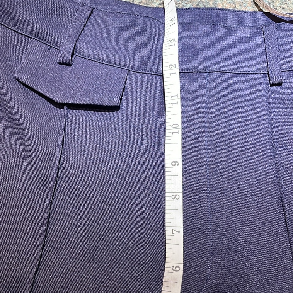 Shein navy slacks size medium tall seam down front high waisted - Picture 10 of 13